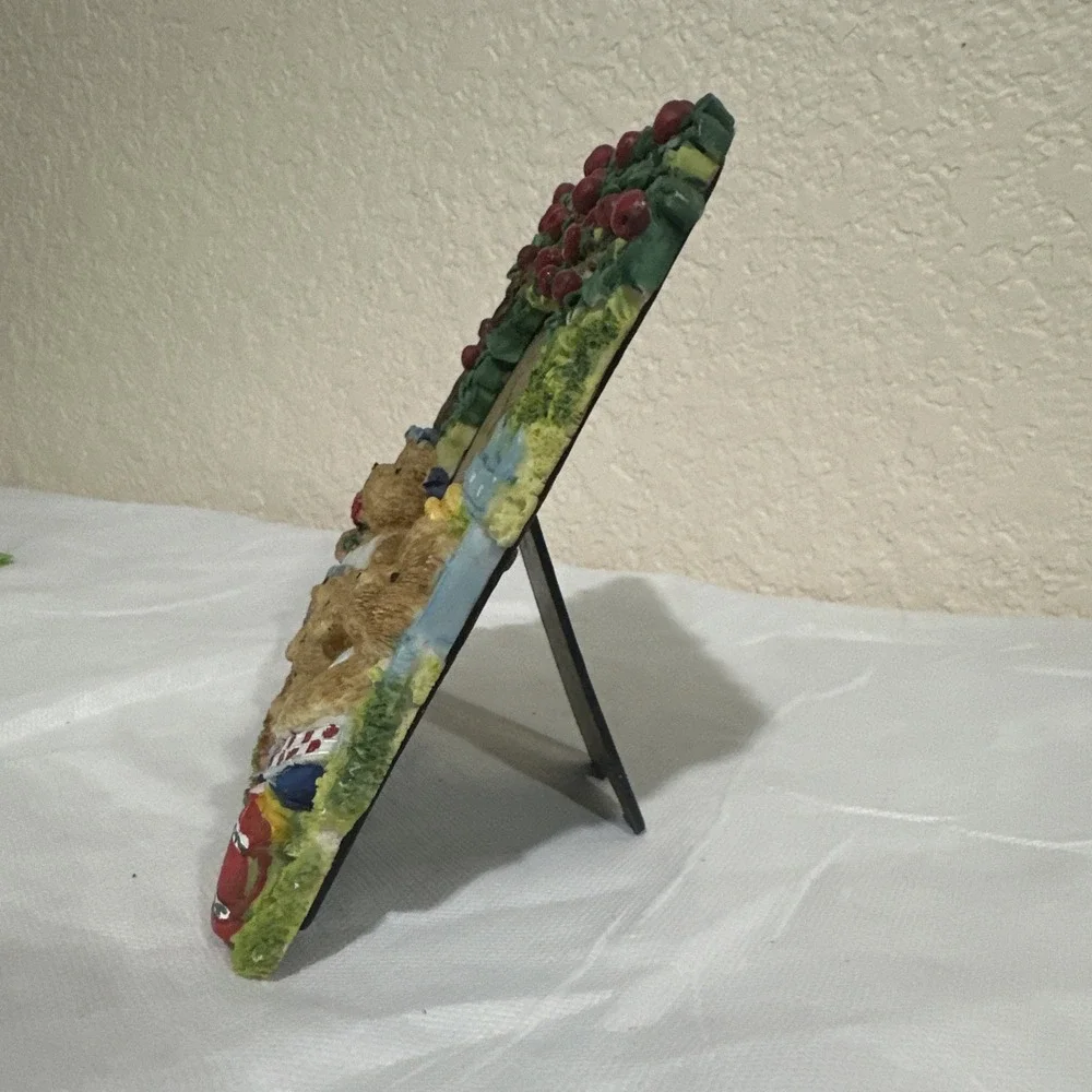 3D‎ Resin Garden Bears Picture Frame 3 1/2